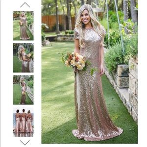 ✨👗CHLOE SEQUIN DRESS (gold) Size: 2✨